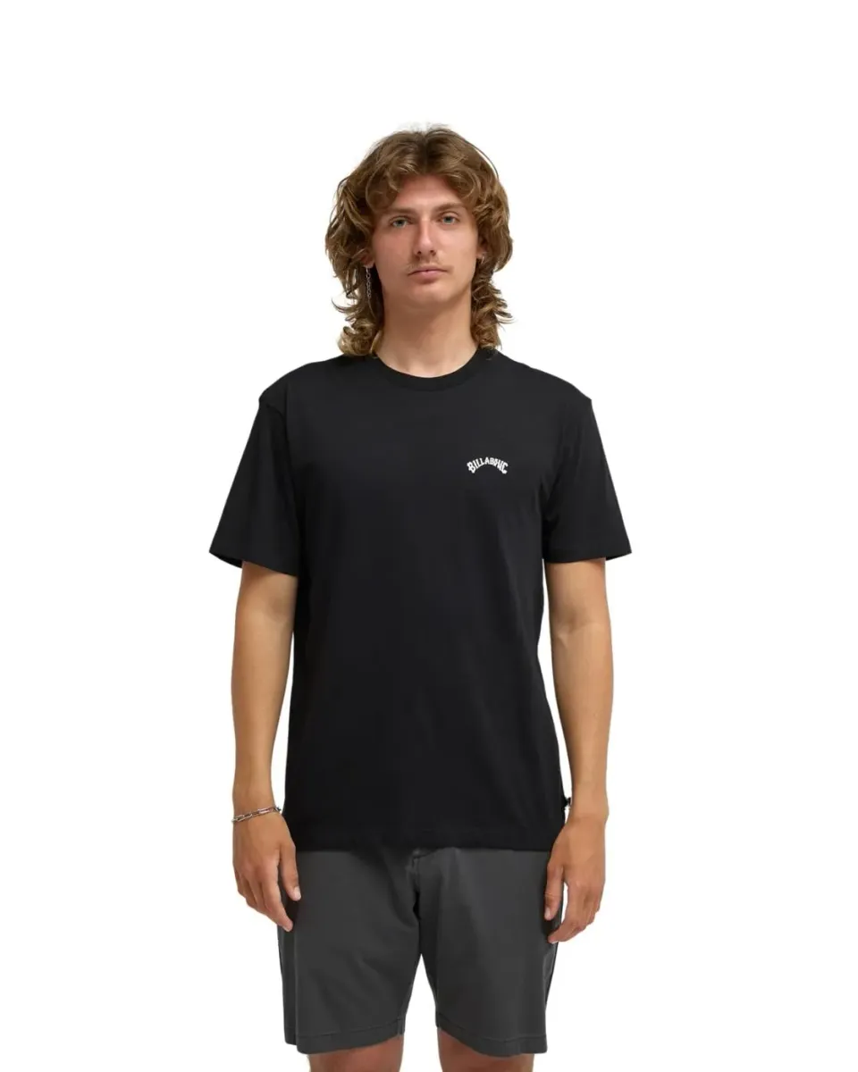 Billabong Arch Crew SS T-Shirt Uomo Cotone Bianco