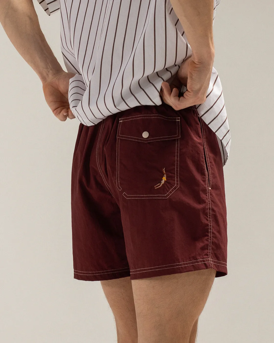 Mosso Sunwear Bordeaux boxer mare nylon riciclato